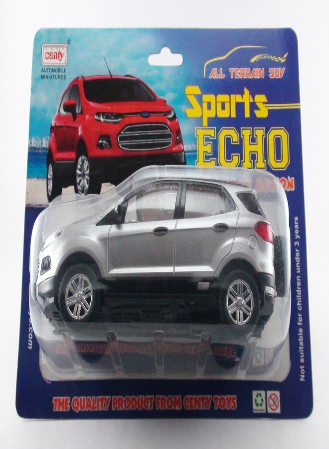 Centy Toys Indian & Model of Ecosport -Kidsshub 154/60/60 mm. in L/B/H, Weight 135 GMS Silver - Image 4